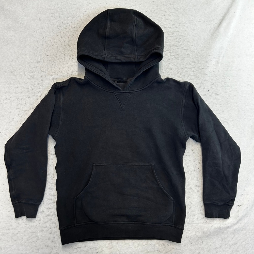 Lululemon All Yours Hoodie Women Size 6 Black Pullover Fleece Pocket